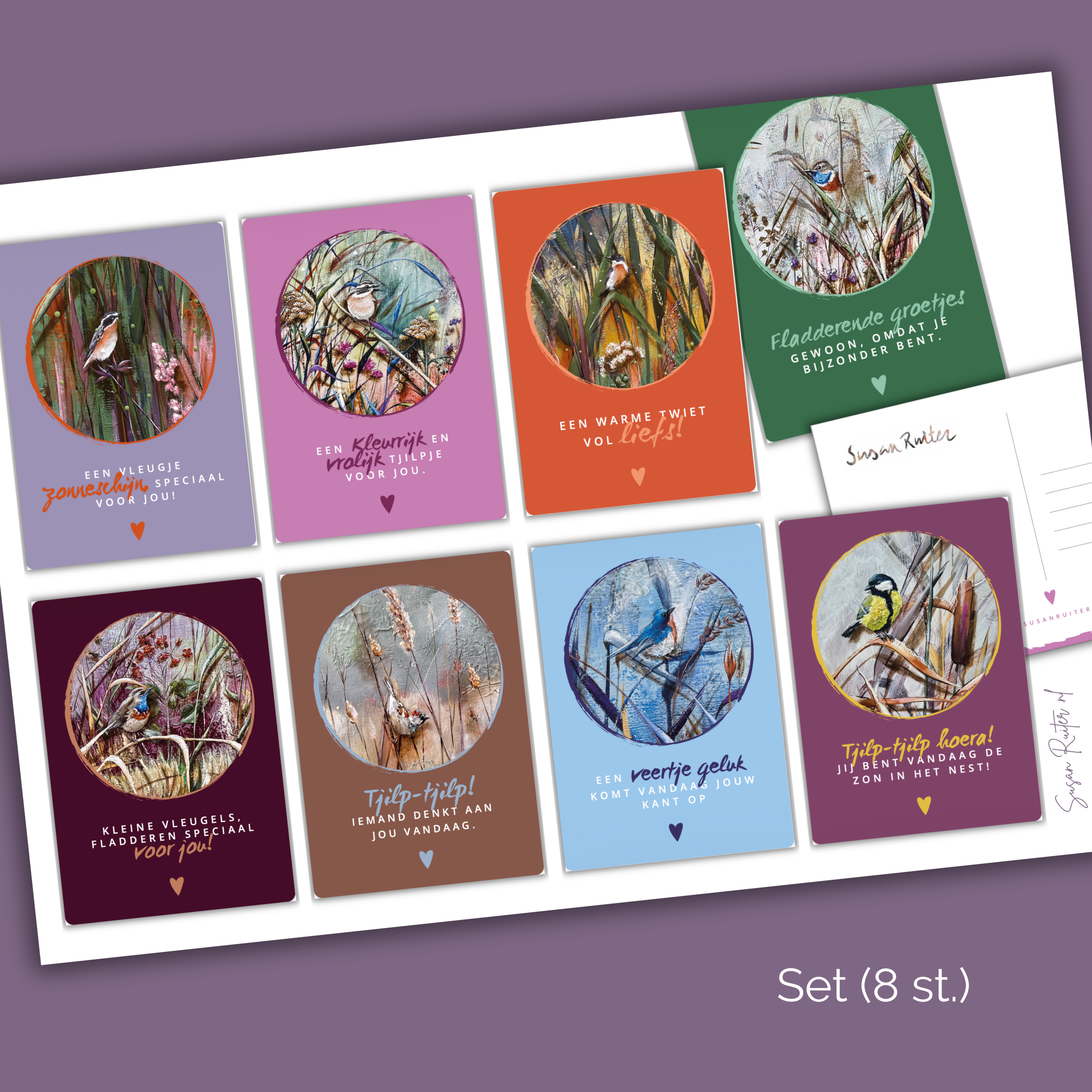 Set Postcards (8) 🐦‍⬛