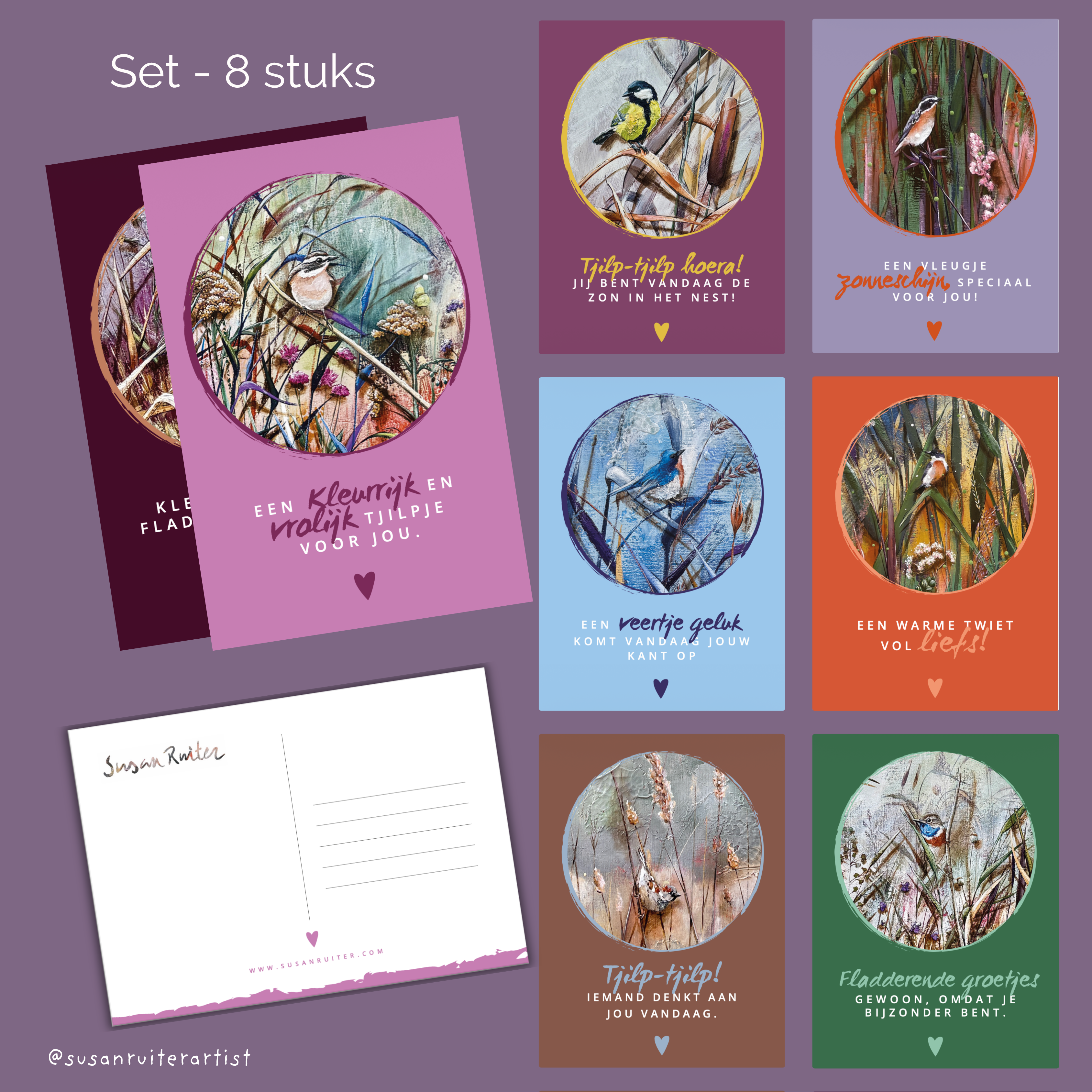 New: cheerful bird cards!